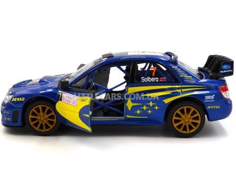 Іграшкова металева машинка Kinsmart Subaru Impreza WRC 2007 синя KT5328WB фото