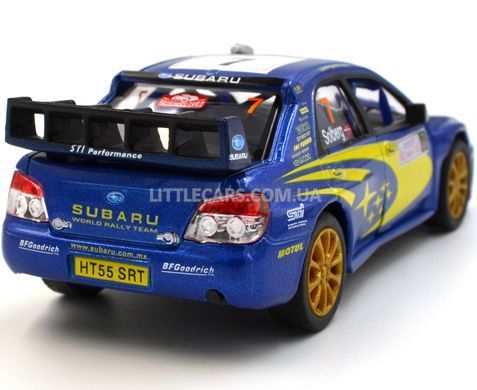 Іграшкова металева машинка Kinsmart Subaru Impreza WRC 2007 синя KT5328WB фото