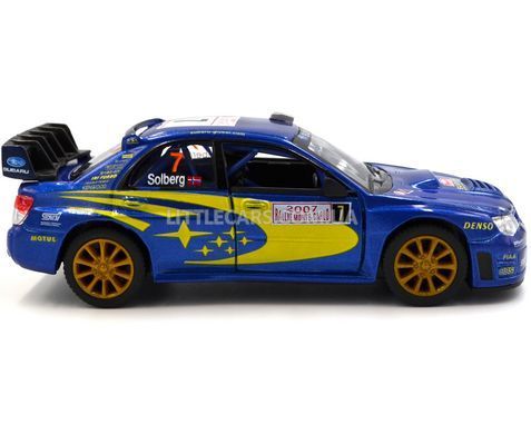 Іграшкова металева машинка Kinsmart Subaru Impreza WRC 2007 синя KT5328WB фото