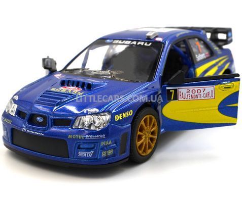 Іграшкова металева машинка Kinsmart Subaru Impreza WRC 2007 синя KT5328WB фото
