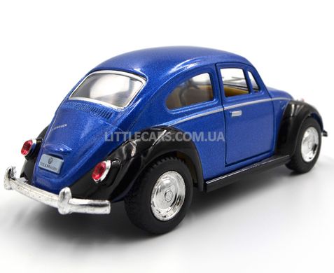 Іграшкова металева машинка Kinsmart KT5057W Volkswagen Beetle Classical 1967 чорно-синій KT5057WEB фото