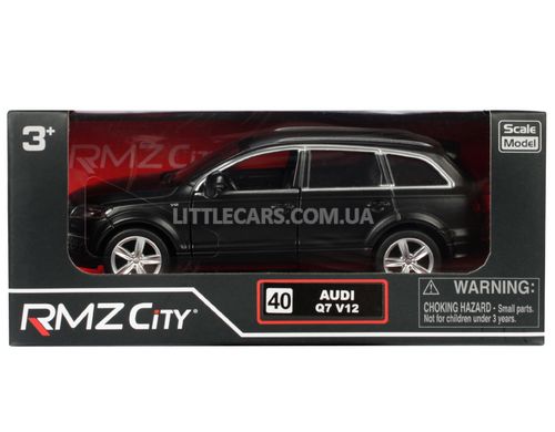 Іграшкова металева машинка RMZ Audi Q7 V12 1:38 чорний матовий 554016MBL фото