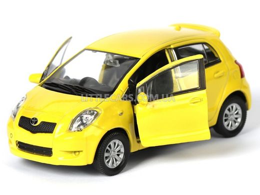 Іграшкова металева машинка Welly Toyota Yaris жовта 42396CWY фото