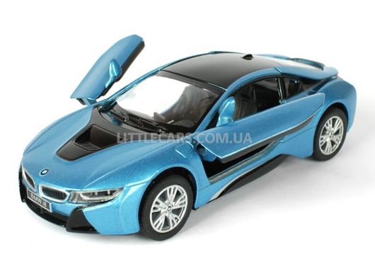 Іграшкова металева машинка Kinsmart BMW i8 синій KT5379WB фото