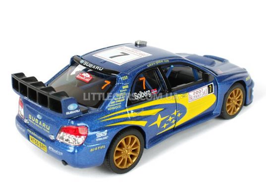 Іграшкова металева машинка Kinsmart Subaru Impreza WRC 2007 синя KT5328WB фото