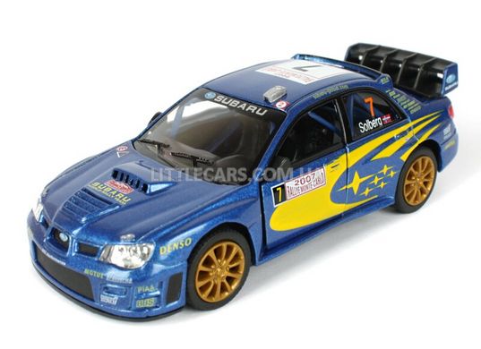 Іграшкова металева машинка Kinsmart Subaru Impreza WRC 2007 синя KT5328WB фото