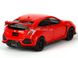 Металлическая модель машины Автопром Honda Civic Type R 1:30 красная 6606R фото 4
