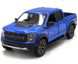 Металлическая машинка Ford F-150 Raptor 2022 1:46 Kinsmart KT5436WP синий KT5436WB фото 1