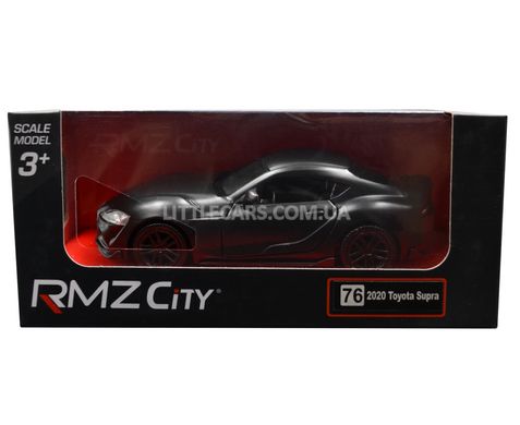 Іграшкова металева машинка Toyota Supra 2020 1:39 RMZ City 554053 чорна матова 554053MBL фото