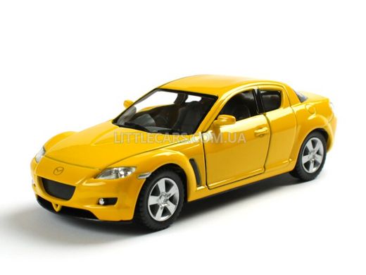 Іграшкова металева машинка Kinsmart Mazda RX8 жовта KT5071WY фото