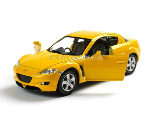 Іграшкова металева машинка Kinsmart Mazda RX8 жовта KT5071WY фото