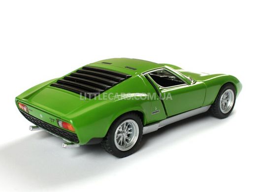 Іграшкова металева машинка Kinsmart Lamborghini Miura P400 SV 1971 зелена KT5390WG фото