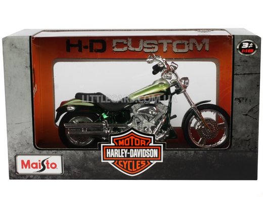 Мотоцикл Maisto Harley-Davidson 2004 FXSTDSE2 CVO 1:18 зелений 3936037GRN фото