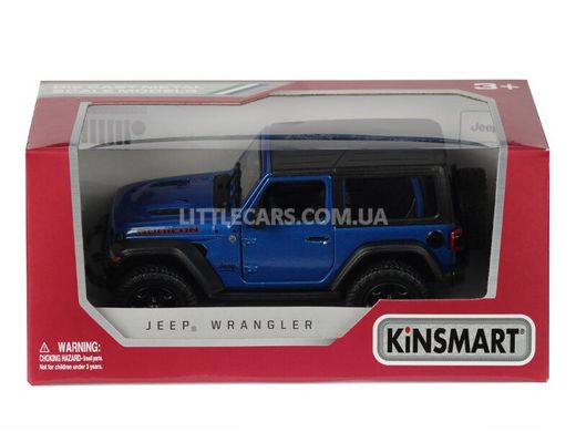 Металлическая модель машины Kinsmart Jeep Wrangler синий KT5412WBB фото