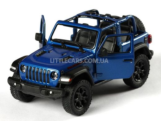 Іграшкова металева машинка Kinsmart Jeep Wrangler Cabrio синій KT5412WAB фото