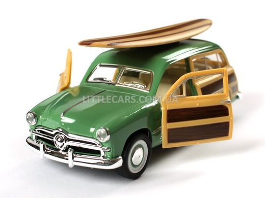Моделька машины Kinsmart Ford Woody wagon 1949 зеленый с доской KT5402WS1GN фото