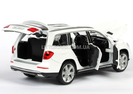 Іграшкова металева машинка Автопром Mercedes Benz GL500 (X166) 1:32 білий 6601W фото