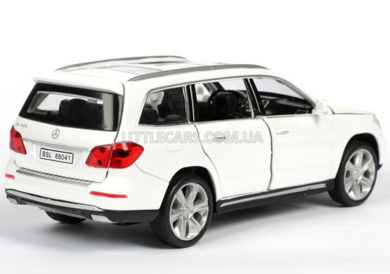 Іграшкова металева машинка Автопром Mercedes Benz GL500 (X166) 1:32 білий 6601W фото