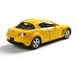 Іграшкова металева машинка Kinsmart Mazda RX8 жовта KT5071WY фото 3