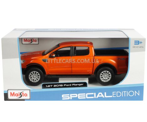 Колекційна металева машинка Maisto Ford Ranger 2019 1:24 помаранчевий 31521O фото