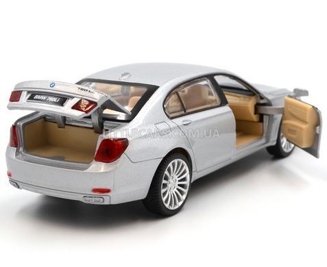 Іграшкова металева машинка BMW 7 Series F02 (760Li) 1:34 Автопром 68340 сіра 68340LG фото