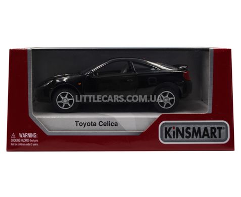 Іграшкова металева машинка Kinsmart KT5038W Toyota Celica чорна KT5038WBL фото