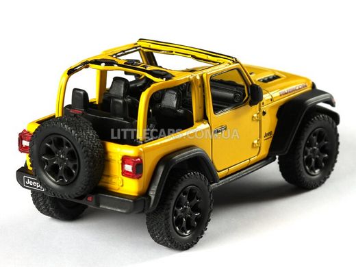 Металлическая модель машины Kinsmart Jeep Wrangler Cabrio желтый KT5412WAY фото