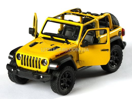 Іграшкова металева машинка Kinsmart Jeep Wrangler Cabrio жовтий KT5412WAY фото