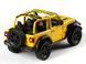 Іграшкова металева машинка Kinsmart Jeep Wrangler Cabrio жовтий KT5412WAY фото 3