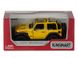 Іграшкова металева машинка Kinsmart Jeep Wrangler Cabrio жовтий KT5412WAY фото 4