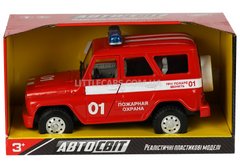 Іграшкова машинка Автосвіт УАЗ Hunter пожежна охрана AS1920 фото