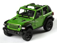 Іграшкова металева машинка Kinsmart Jeep Wrangler Cabrio зелений KT5412WAGN фото