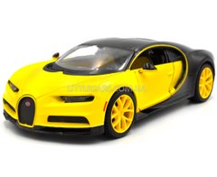 Колекційна металева машинка Maisto Bugatti Chiron 1:24 жовтий 31514BY фото