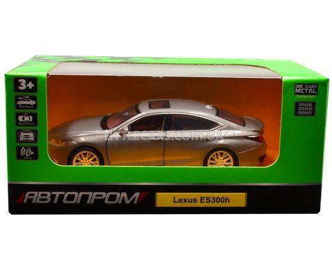Іграшкова металева машинка Lexus ES300h 1:36 Автопром 68713 сірий 68713G фото