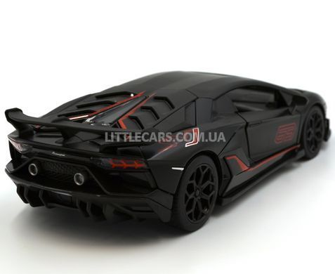 Модель машини Lamborghini Aventador LP770-4 SVJ 2018 1:23 Автопром 68269A чорна 68269ABL фото
