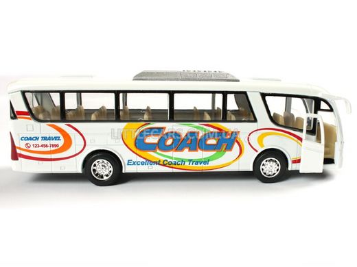 Kinsfun Bus Excellent Coach Travel Автобус білий KS7101WW фото