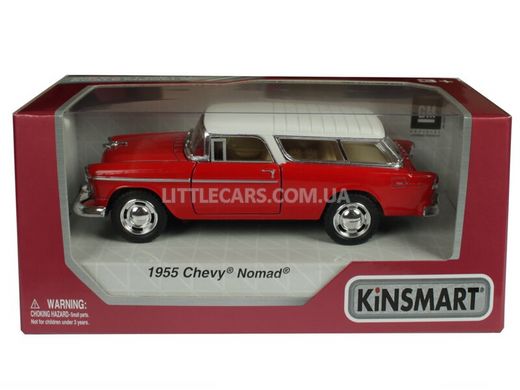 Іграшкова металева машинка Kinsmart Chevrolet Chevy Nomad 1955 червоний KT5331WR фото