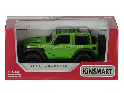 Іграшкова металева машинка Kinsmart Jeep Wrangler Cabrio зелений KT5412WAGN фото