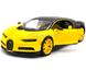Колекційна металева машинка Maisto Bugatti Chiron 1:24 жовтий 31514BY фото 2