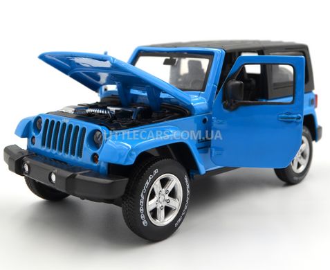 Іграшкова металева машинка Автопром 68331 Jeep Wrangler 1:31 синій 68331B фото
