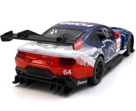 Іграшкова металева машинка Ford Mustang GT3 1:24 Автопром 661293A(B) синій 661293A(B) фото