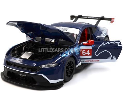 Іграшкова металева машинка Ford Mustang GT3 1:24 Автопром 661293A(B) синій 661293A(B) фото