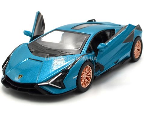 Игрушечная металлическая машинка Lamborghini Sian FKP 37 1:40 Kinsmart KT5431W синяя KT5431WB фото