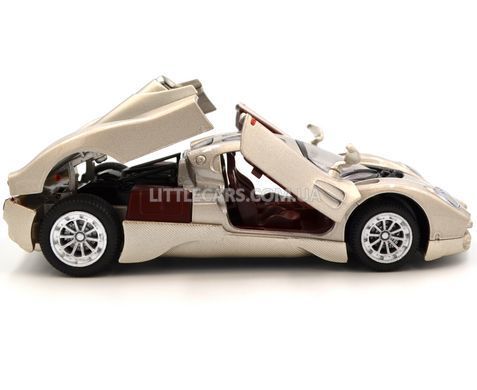 Іграшкова металева машинка Pagani Utopia 2022 1:32 Автопром 68727 бежева 68727BG фото
