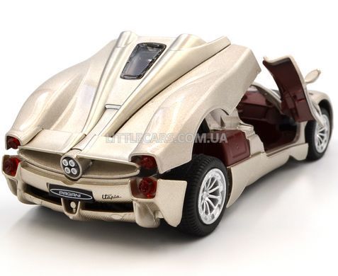 Іграшкова металева машинка Pagani Utopia 2022 1:32 Автопром 68727 бежева 68727BG фото
