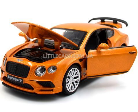 Модель машини Bentley Continental GT Supersports Автопром 68434 1:32 помаранчева 68434O фото