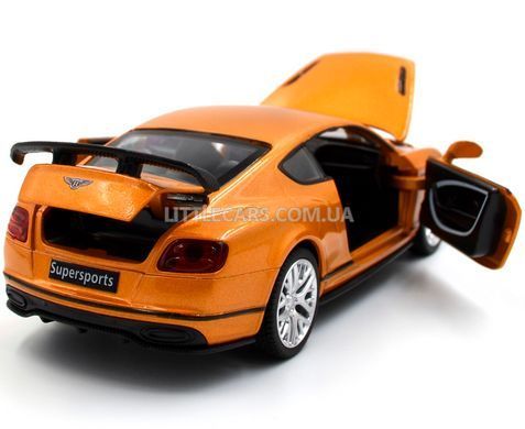 Модель машини Bentley Continental GT Supersports Автопром 68434 1:32 помаранчева 68434O фото