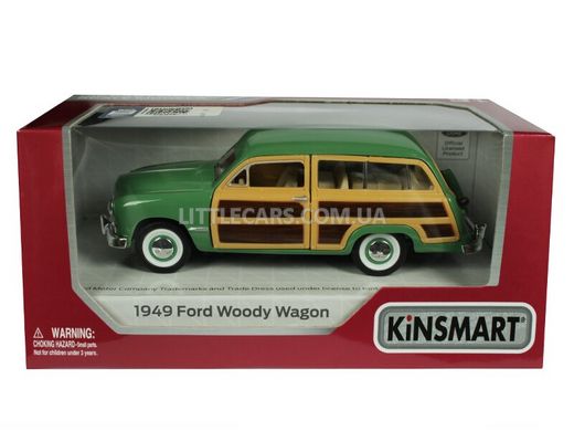 Іграшкова металева машинка Kinsmart Ford Woody wagon 1949 зелений KT5402WGN фото