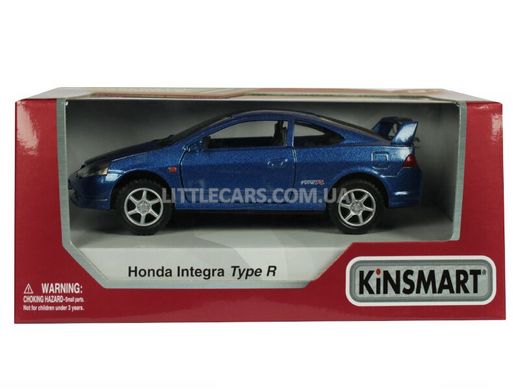 Іграшкова металева машинка Kinsmart Honda Integra Type R синя KT5053WB фото
