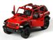 Металлическая модель машины Kinsmart Jeep Wrangler Cabrio красный KT5412WAR фото 2